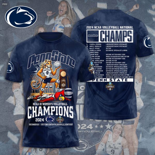 Penn State Nittany Lions Women's Volleyball 3D Apparel - TANTN 10101