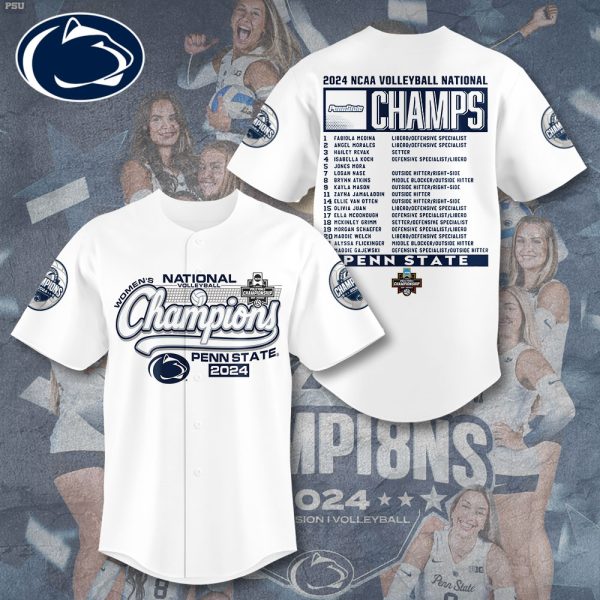 Penn State Nittany Lions Women's Volleyball Baseball Jersey - TANTN 10118