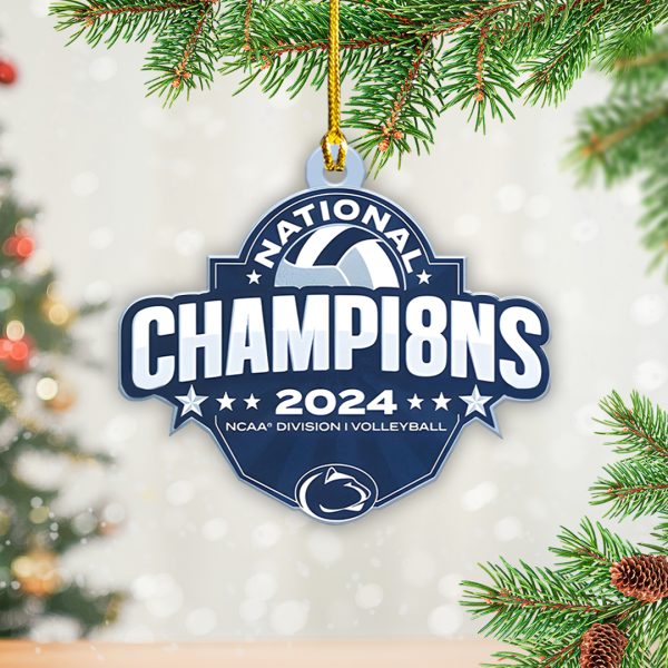 Penn State Nittany Lions Women's Volleyball Custom Shape 2-sided Acrylic Ornament - TANTN 10069