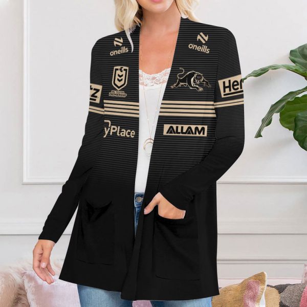 Penrith Panthers Women's Patch Pocket Cardigan - MAITM 9332