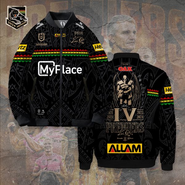 Penrith Panthers 3D Bomber Puffer Jacket - TANTN 9916