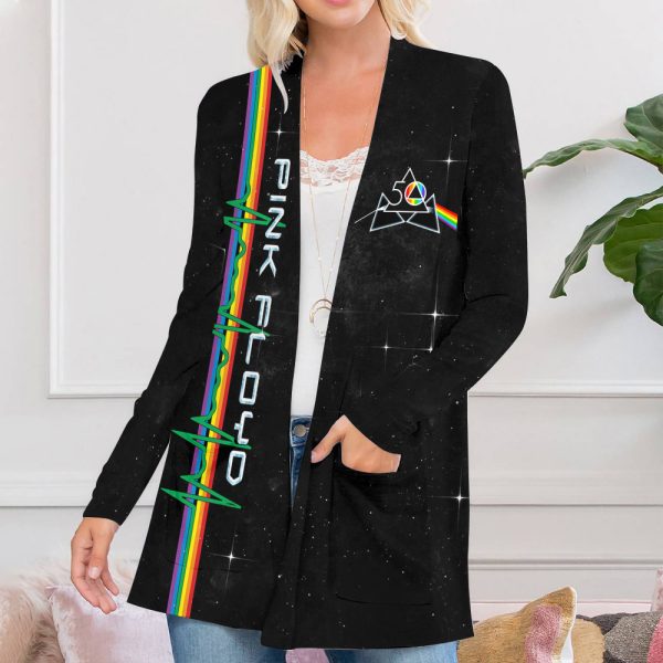 Pink Floyd Women's Patch Pocket Cardigan - HOATT 7441