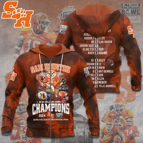 Sam Houston Bearkats Football 3D Apparel - TANTN 10081