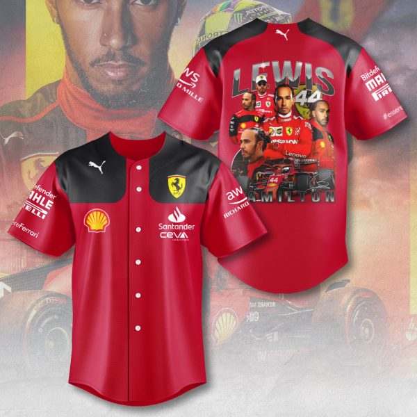 Scuderia Ferrari x Lewis Hamilton Baseball Jersey - MAITM 9225