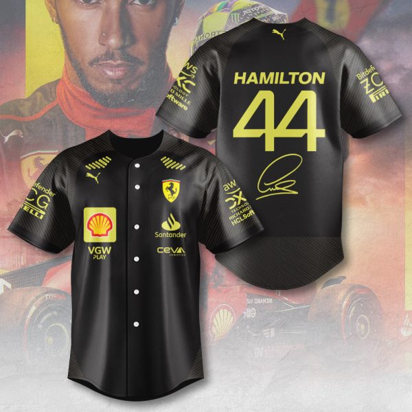 Scuderia Ferrari x Lewis Hamilton Baseball Jersey - MAITM 9240