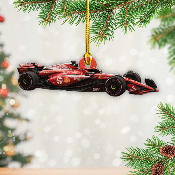 Lewis Hamilton x Scuderia Ferrari Custom Shape 2-sided Acrylic Ornament - TANTN 10108.4