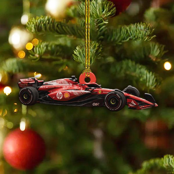 Lewis Hamilton x Scuderia Ferrari Custom Shape 2-sided Acrylic Ornament - TANTN 10108.4