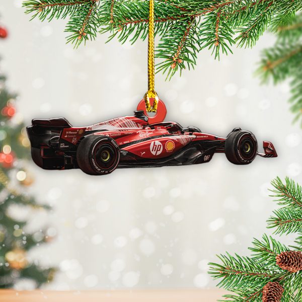 Lewis Hamilton x Scuderia Ferrari Custom Shape 2-sided Acrylic Ornament - TANTN 10108.2