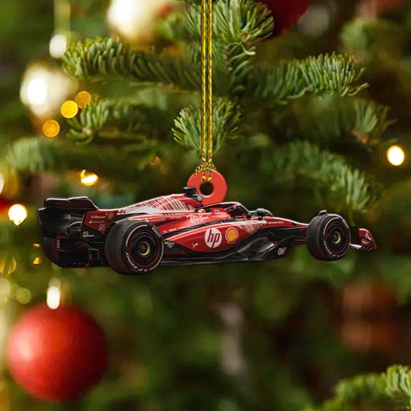 Lewis Hamilton x Scuderia Ferrari Custom Shape 2-sided Acrylic Ornament - TANTN 10108.2