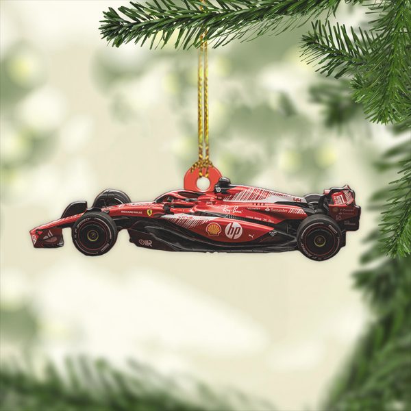 Lewis Hamilton x Scuderia Ferrari Custom Shape 2-sided Acrylic Ornament - TANTN 10108.3