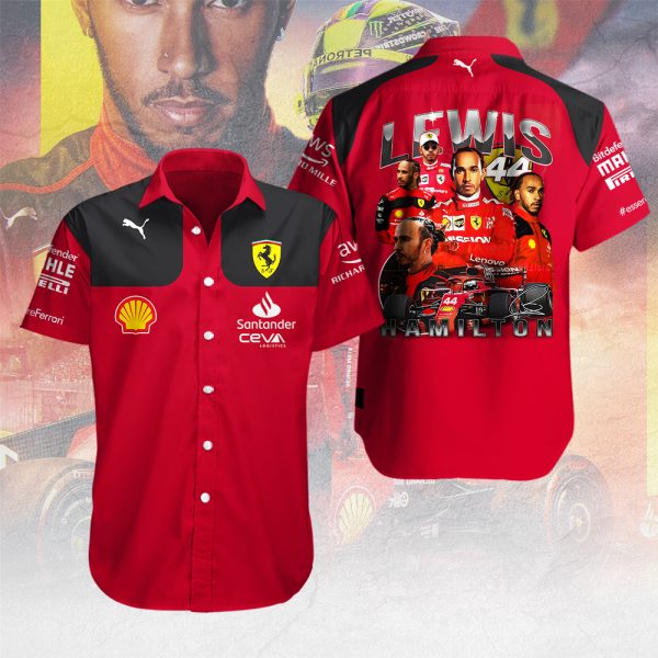 Scuderia Ferrari x Lewis Hamilton Short Sleeve Dress Shirt – MAITM 9196