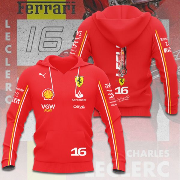 Scuderia Ferrari x Charles Leclerc 3D Apparel - HOATT 7682