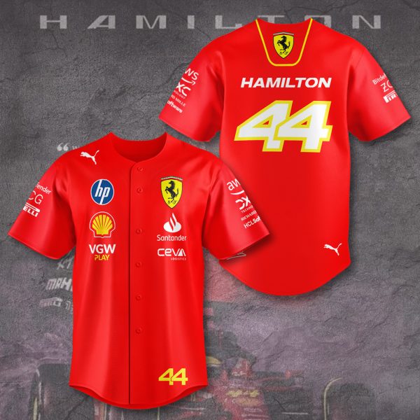 Scuderia Ferrari x Lewis Hamilton Baseball Jersey - TANTN 9875