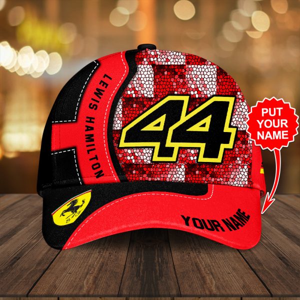 Personalized Scuderia Ferrari x Lewis Hamilton Classic Cap - TANTN 10195