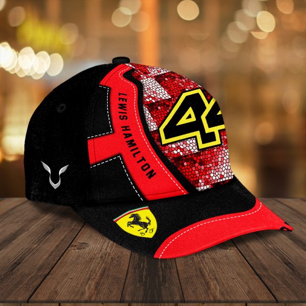 Personalized Scuderia Ferrari x Lewis Hamilton Classic Cap - TANTN 10195