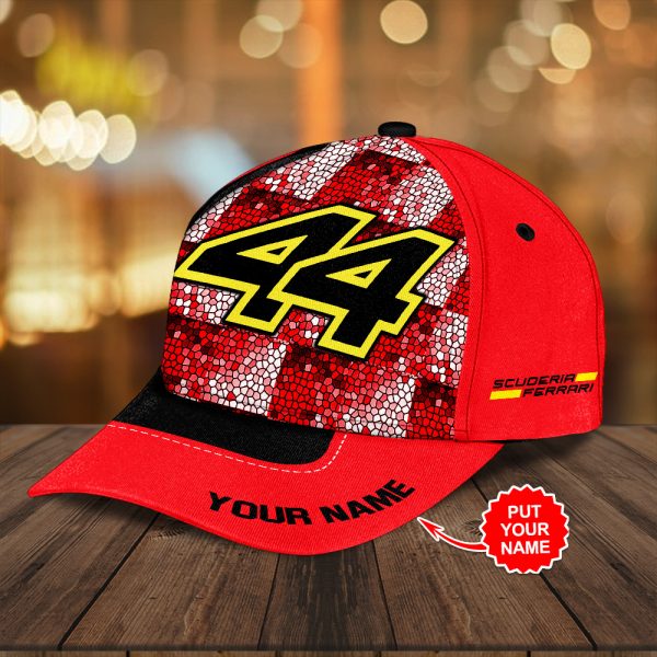 Personalized Scuderia Ferrari x Lewis Hamilton Classic Cap - TANTN 10195