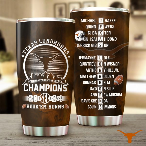 Texas Longhorns Football Tumbler Cup - TANTN 9870