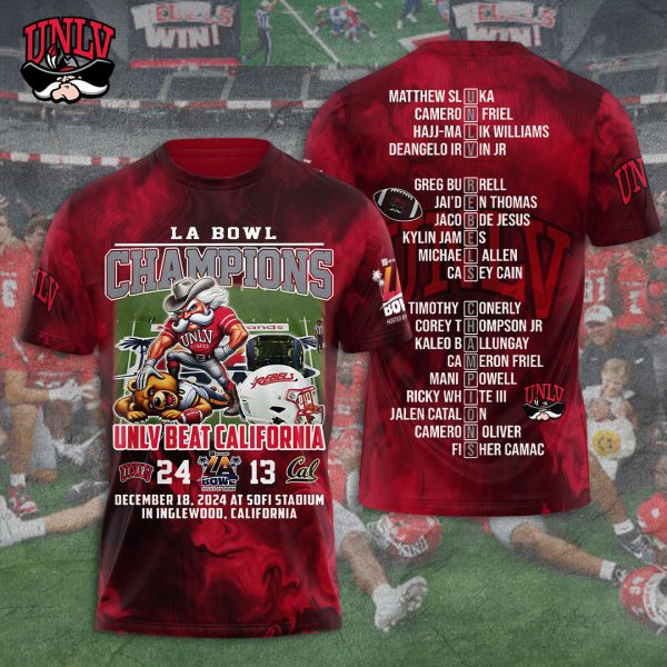 UNLV Rebels Football 3D Apparel - TANTN 10061