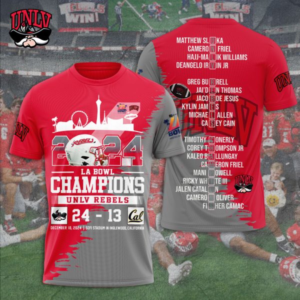 UNLV Rebels football 3D Apparel - TANTN 10063