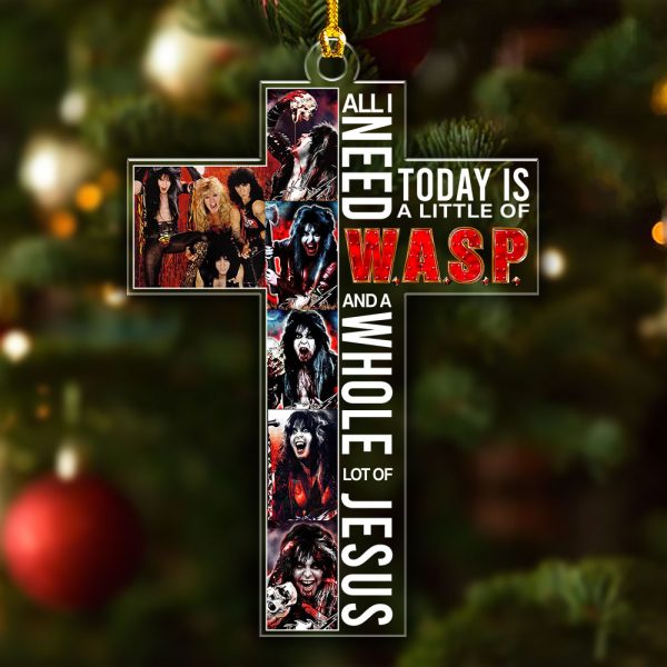 W.A.S.P. Custom Shape Clear 1-Sided Acrylic Ornament - HOATT 7392