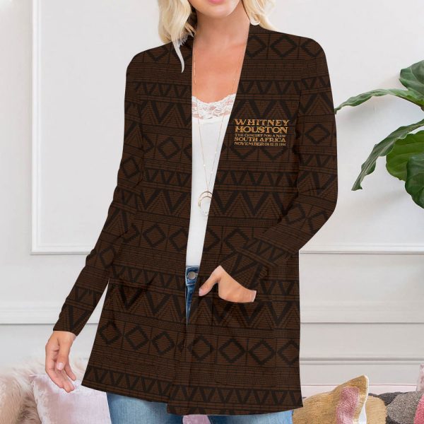 Whitney Houston Women's Patch Pocket Cardigan - HOATT 7416