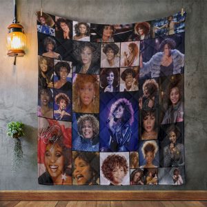 Whitney Houston Quilt Blanket - HOATT 7408