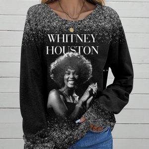 Whitney Houston Round Neck Raglan Sleeve Sweatshirt – HOATT 7414