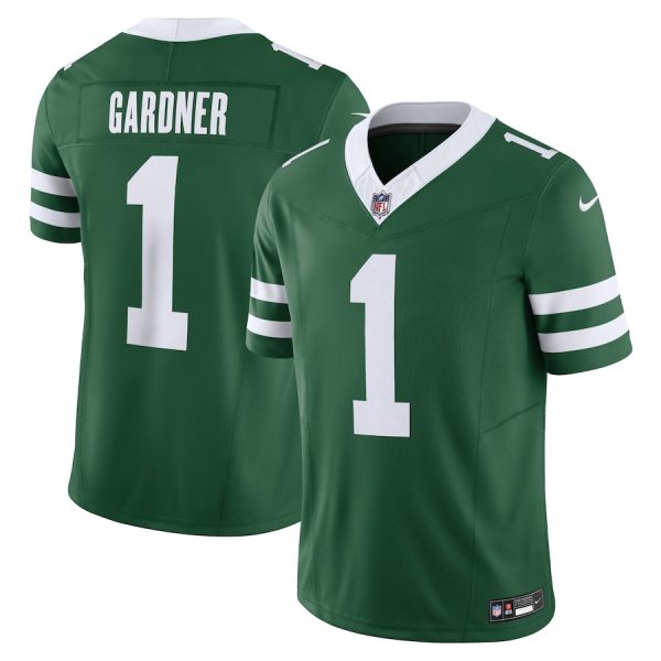 Men's New York Jets Ahmad Sauce Gardner Nike Legacy Green Vapor F.U.S.E. Limited Jersey - GNE DROP413