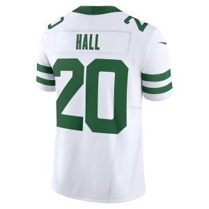 Men's New York Jets Breece Hall Nike Legacy White Vapor F.U.S.E. Limited Jersey - GNE DROP418