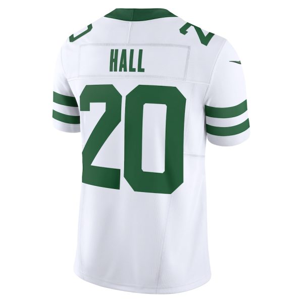 Men's New York Jets Breece Hall Nike Legacy White Vapor F.U.S.E. Limited Jersey - GNE DROP422