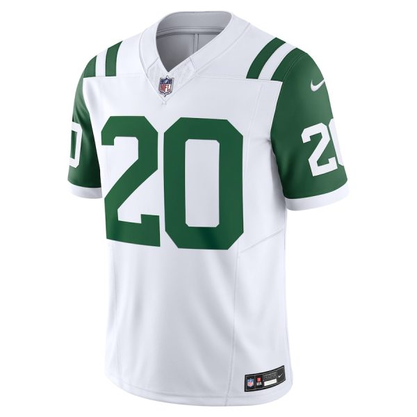 Men's New York Jets Breece Hall Nike White Classic Alternate Vapor F.U.S.E. Limited Jersey - GNE DROP421