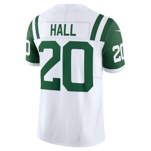 Men's New York Jets Breece Hall Nike White Classic Alternate Vapor F.U.S.E. Limited Jersey - GNE DROP421