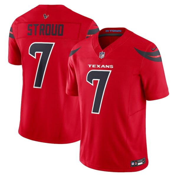 Men's Houston Texans C.J. Stroud Nike Red Alternate Vapor F.U.S.E. Limited Jersey - GNE DROP002