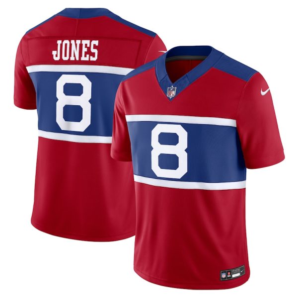 Men's New York Giants Daniel Jones Nike Century Red Alternate Vapor F.U.S.E. Limited Jersey - GNE DROP570