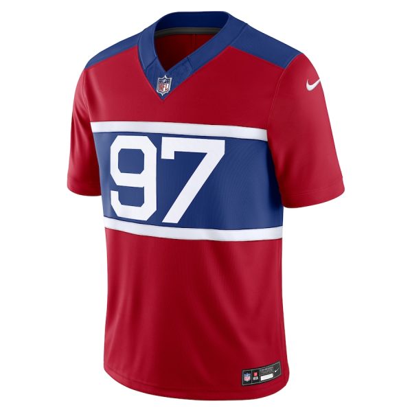 Men's New York Giants Dexter Lawrence II Nike Century Red Alternate Vapor F.U.S.E. Limited Jersey - GNE DROP563