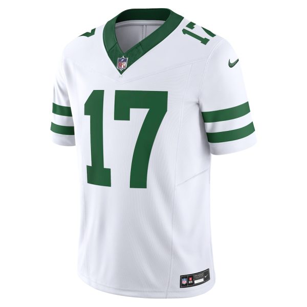 Men's New York Jets Garrett Wilson Nike Legacy White Vapor F.U.S.E. Limited Jersey - GNE DROP426