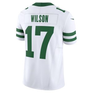 Men's New York Jets Garrett Wilson Nike Legacy White Vapor F.U.S.E. Limited Jersey - GNE DROP426