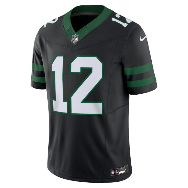 Men's New York Jets Joe Namath Nike Legacy Black Alternate Vapor F.U.S.E. Limited Jersey - GNE DROP423