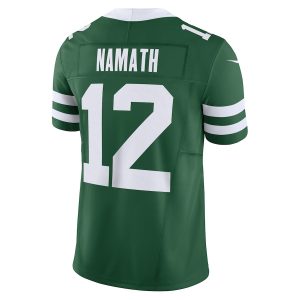 Men's New York Jets Joe Namath Nike Legacy Green Vapor F.U.S.E. Limited Jersey - GNE DROP550