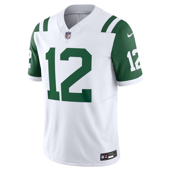 Men's New York Jets Joe Namath Nike White Classic Alternate Vapor F.U.S.E. Retired Player Limited Jersey - GNE DROP414