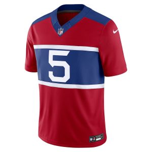 Men's New York Giants Kayvon Thibodeaux Nike Century Red Alternate Vapor F.U.S.E. Limited Jersey - GNE DROP559