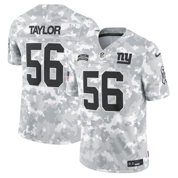 Men's New York Giants Lawrence Taylor Nike Arctic Camo 2024 Salute to Service Retired Player Limited Jersey - GNE DROP552