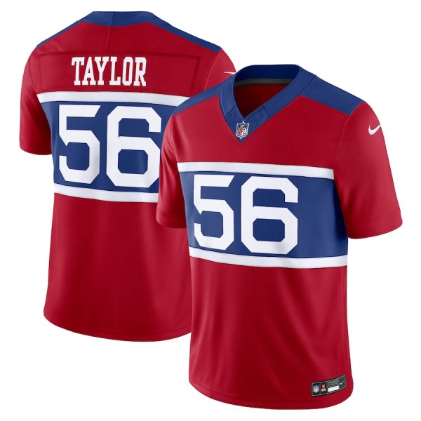 Men's New York Giants Lawrence Taylor Nike Century Red Alternate Vapor F.U.S.E. Retired Player Limited Jersey - GNE DROP567