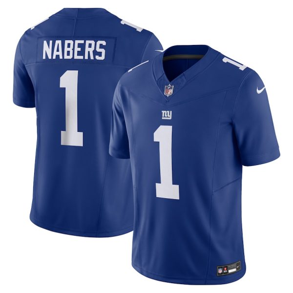 Men's New York Giants Malik Nabers Nike Royal Vapor F.U.S.E. Limited Jersey - GNE DROP551