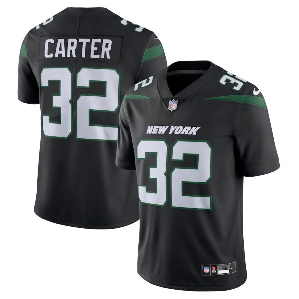 Men's New York Jets Michael Carter Nike Black Vapor Untouchable Limited Jersey - GNE DROP419