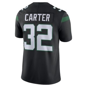 Men's New York Jets Michael Carter Nike Black Vapor Untouchable Limited Jersey - GNE DROP419