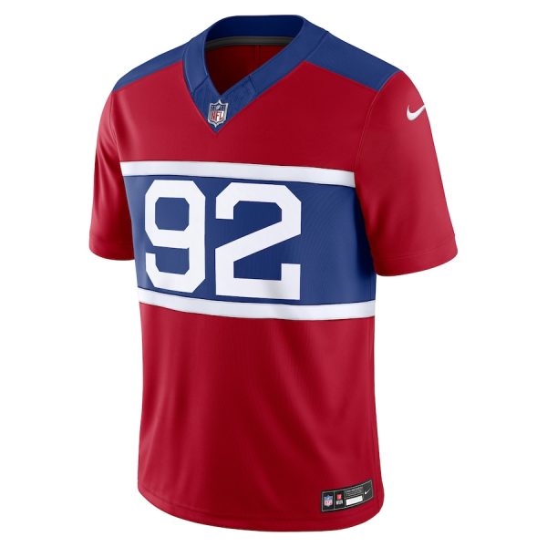 Men's New York Giants Michael Strahan Nike Century Red Alternate Vapor F.U.S.E. Retired Player Limited Jersey - GNE DROP566