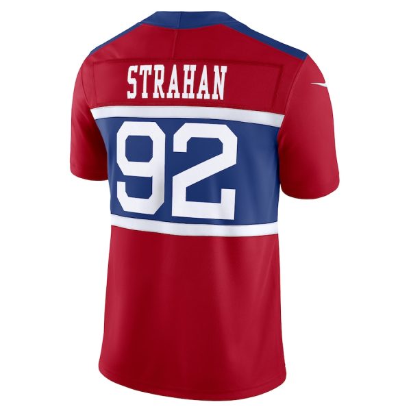 Men's New York Giants Michael Strahan Nike Century Red Alternate Vapor F.U.S.E. Retired Player Limited Jersey - GNE DROP566