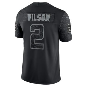 Men's New York Jets Zach Wilson Nike Black RFLCTV Limited Jersey - GNE DROP436