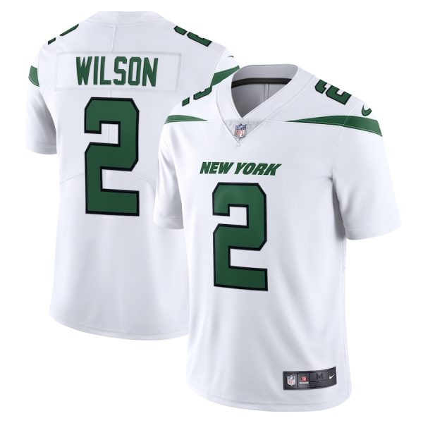 Men's New York Jets Zach Wilson Nike Spotlight White Vapor Limited Jersey - GNE DROP424